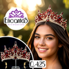 Corona para Quinceañera Dorada con Corinto