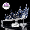 Corona para Quinceañera Plateada con Azul