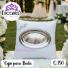 Cojín para boda con bandeja