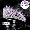 Corona para Quinceañera Plateada con Lila