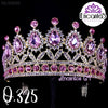 Tiara Real con Cristales Rosados y Dorados