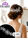 Guía plateada para cabello