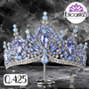 Corona para Quinceañera Plateada con Celeste