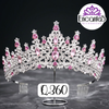 Corona para Quinceañera Plateada con Rosado
