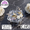 Caja de Cristal Dorada para Arras