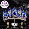 Corona para Quinceañera Dorada con Azul
