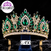 Corona para Quinceañera Dorada con Verde