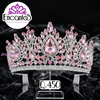 Corona para Quinceañera Plateada con Rosado