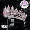 Corona para Quinceañera Plateada con Rosado