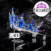 Corona para Quinceañera Plateada con Azul