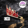 Corona para Quinceañera Dorada con Rojo